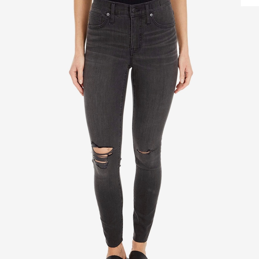 Madewell • 9'' Mid-Rise Skinny Jeans in Black Sea